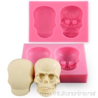3D Skull Silicone Mould Fondant Sugar Clay Jewellery Fimo Button Cake Mold Chocolate Mold by Palker sky - B01M0JA9EN